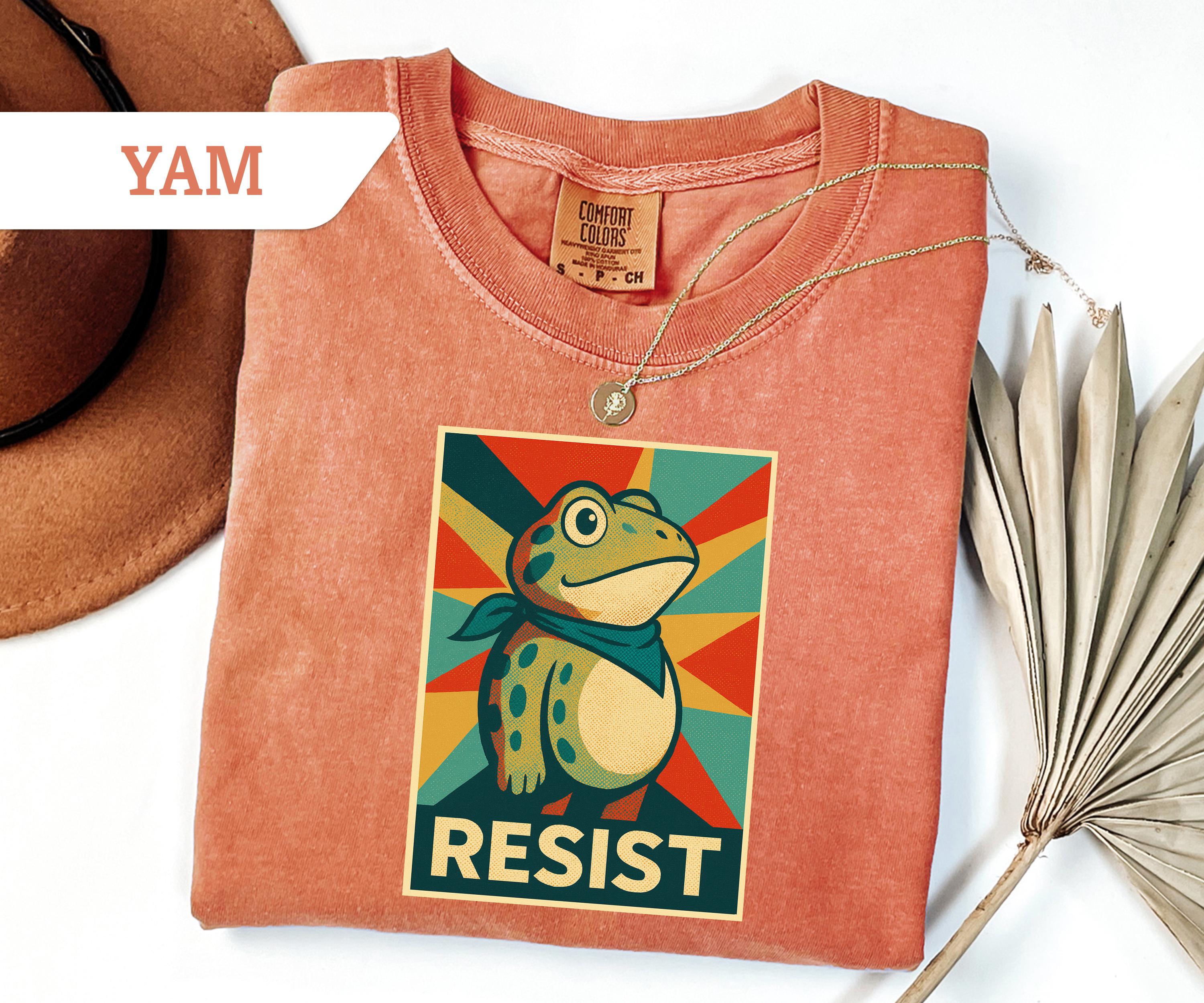 Resist Frog T-Shirt, Free Portland, Frog Tee, Anti Maga Shirt, Anti Trump Activist Tee, Resist T-Shirt
