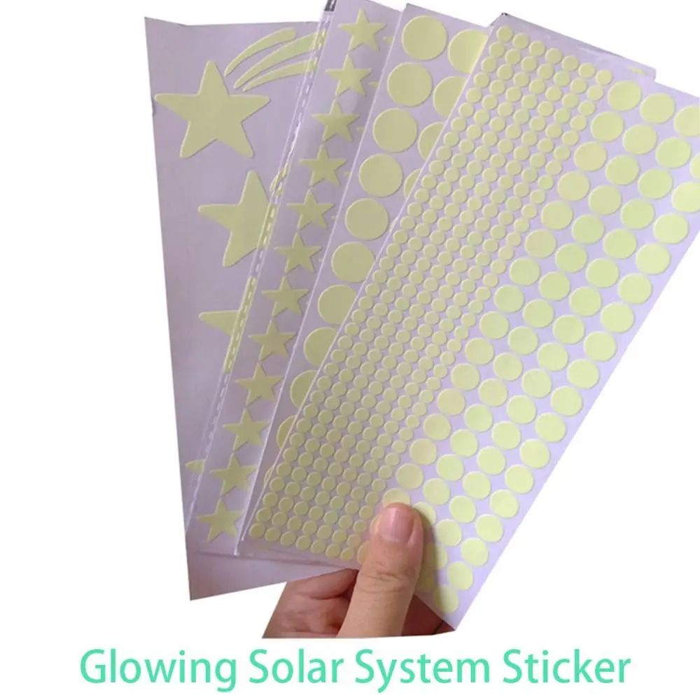 Glow in the Dark Stars and Planets Wall Stickers Set