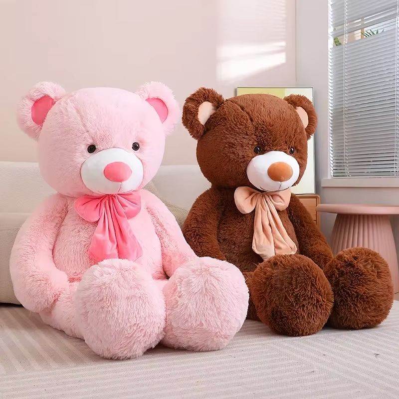 5-Color teddy bear with bow teddy bear pillow