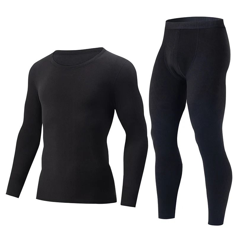 Mens Thermal Underwear Long Sleeve Top and Pants Set