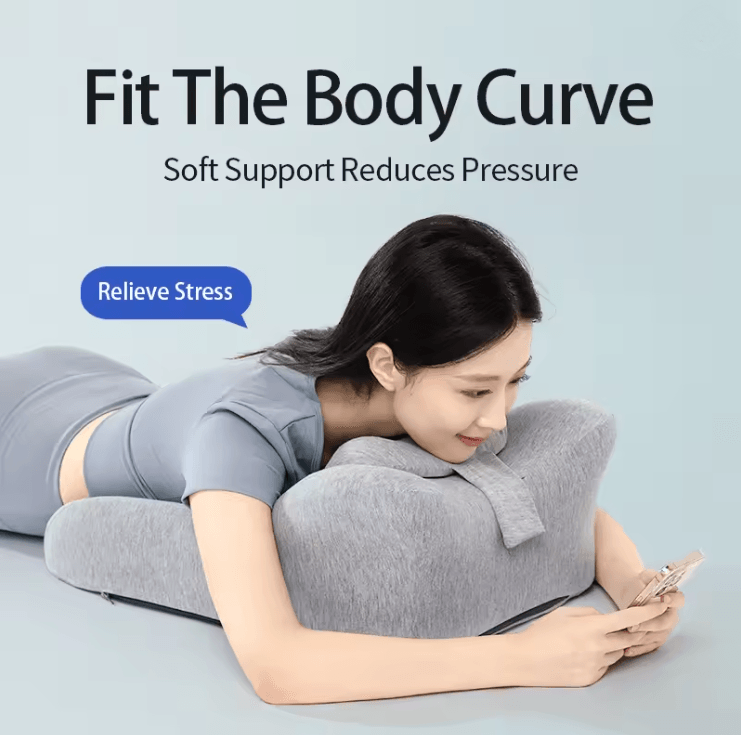 RestEase Prone Sleeping Pillow Multifunctional Bed Cushion