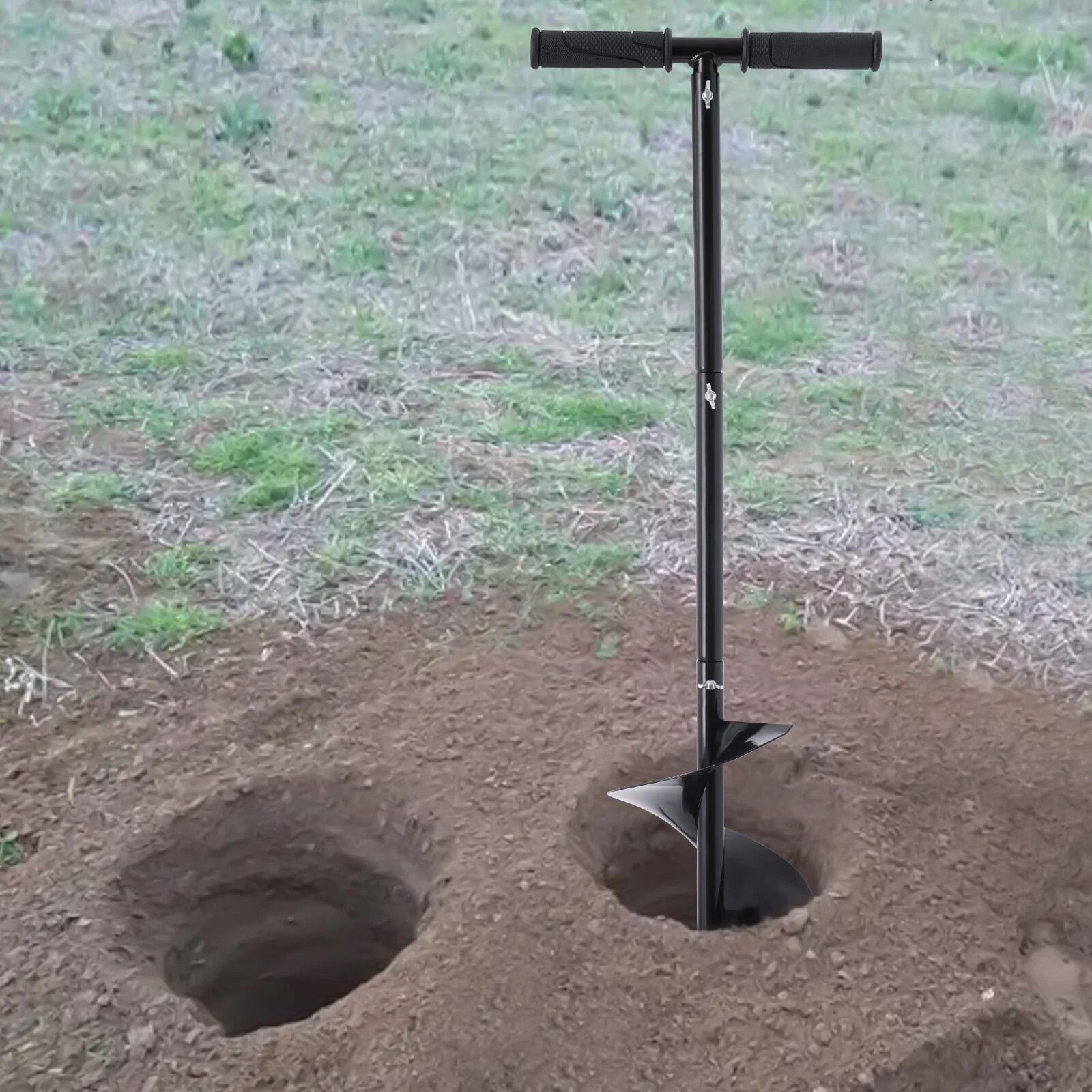 Hand Digger Post Hole Auger Soil Borer for Fence Installation