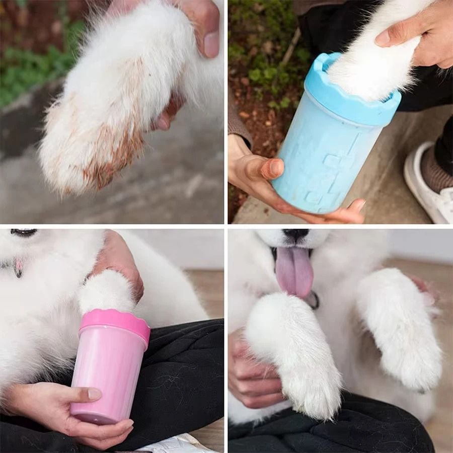Pet Paw Cleaning Cup with Soft Silicone Brush