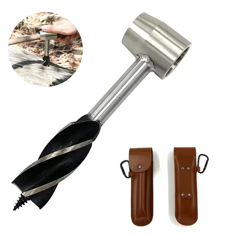 Survival Hand Drill Auger Wrench Outdoor Camping & Bushcraft Tool