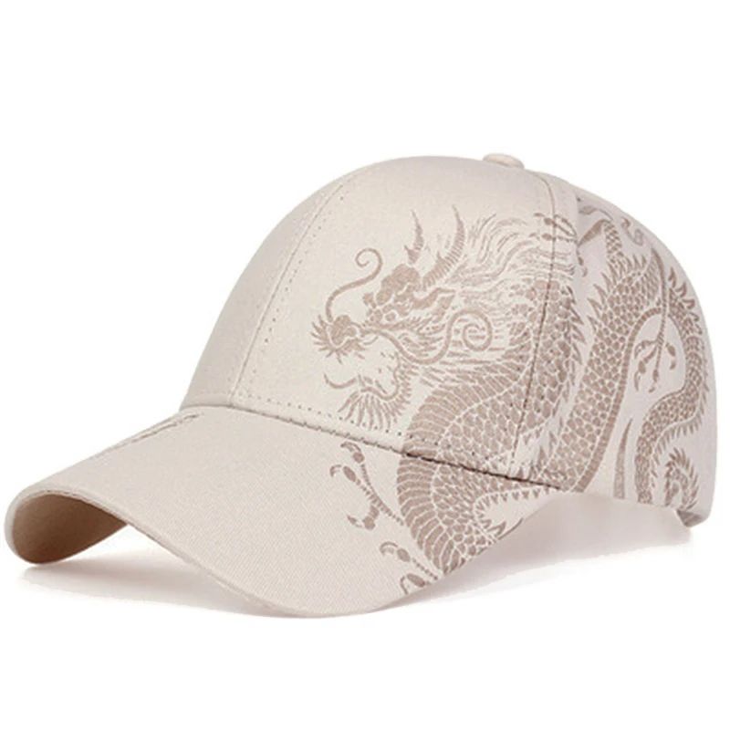 Chinese Dragon Baseball Cap – Adjustable Dragon Snapback Hat with Sun Protection