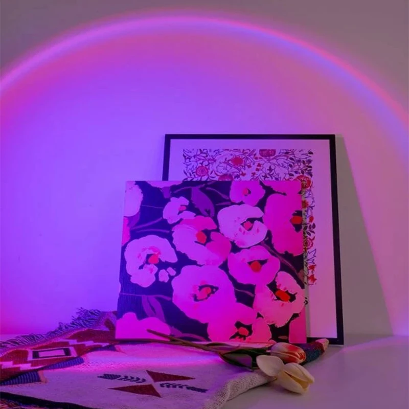 Dimmable Mini Sunset Lamp, Colors with Remote Control for Selfie, Home, and Bedroom Decor