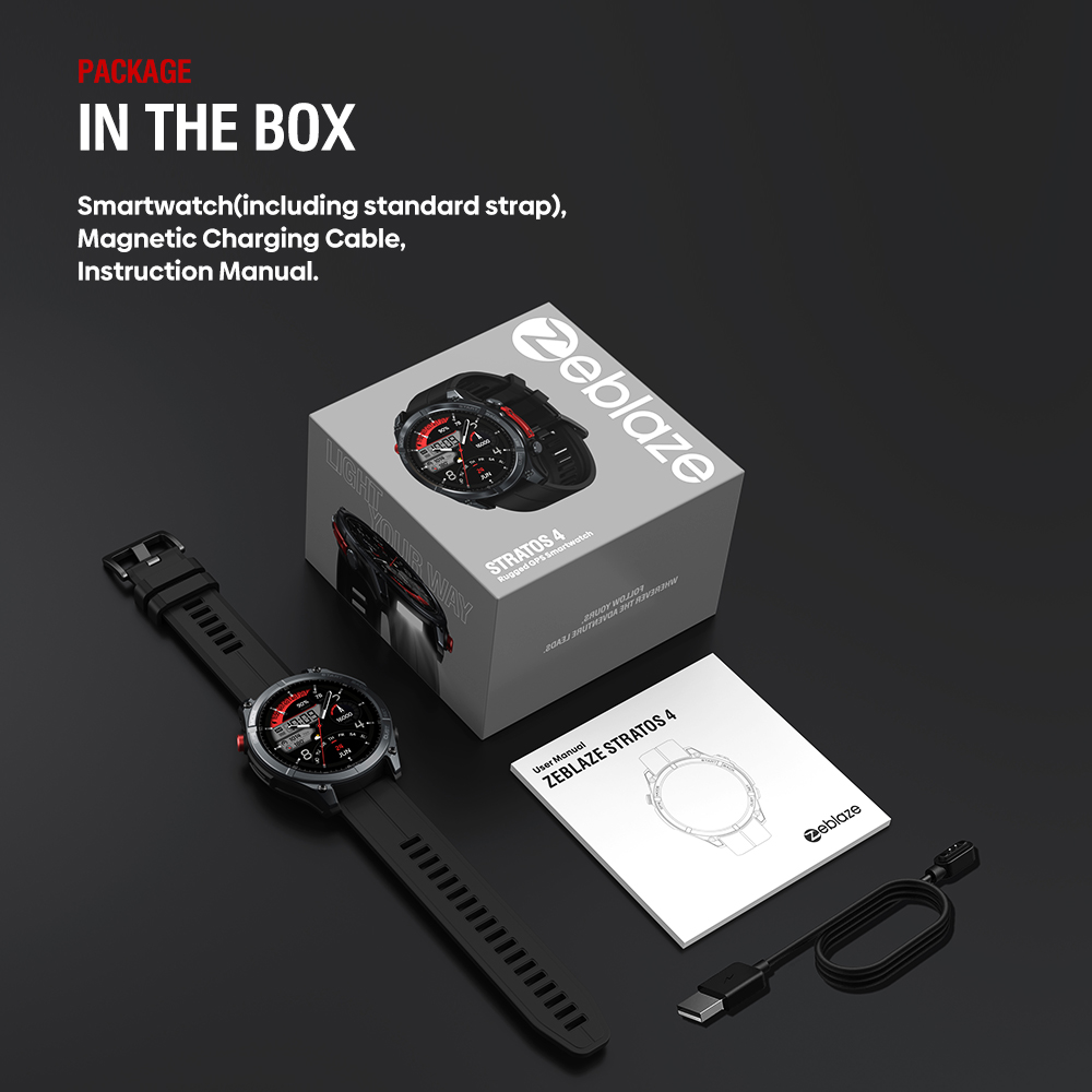 NEW GPS Smartwatch Screen with Compass Barometric Altimeter Flashlight Voice Calling
