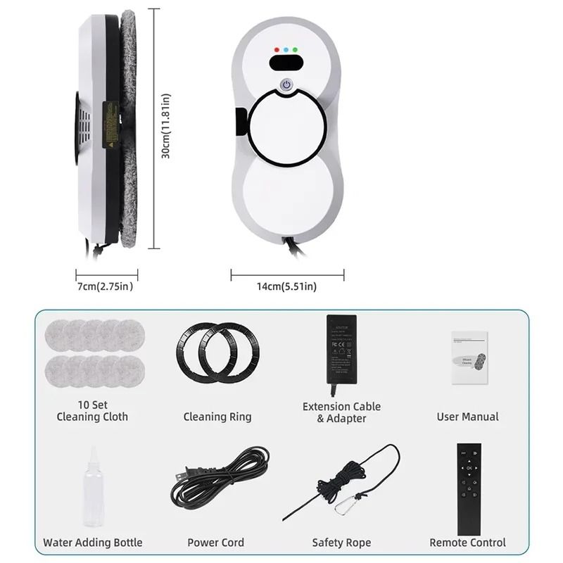 UPS System Robot Window Cleaner Vacuum Smart Home Appliance Auto Clean Glass Windows Washer