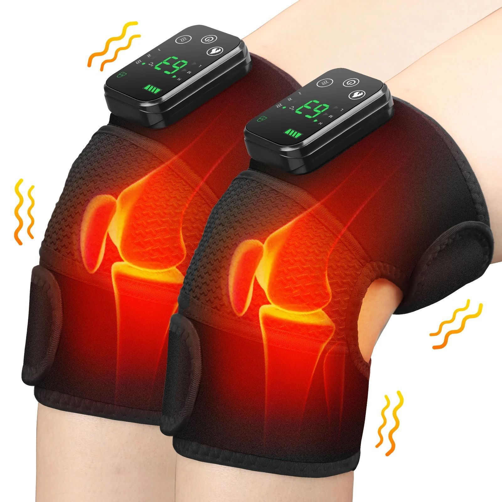 3 in 1 Heated Knee and Joint Massager with Vibration Therapy
