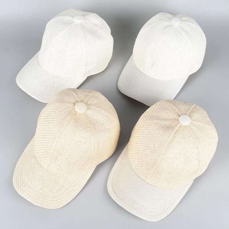 Straw Mesh Baseball Cap & Hybrid Sun Hat