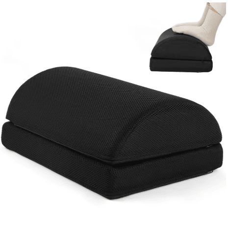 Ergonomic Under Desk Foot Rest Adjustable Height Foot Stool for Office and Gaming Chairs