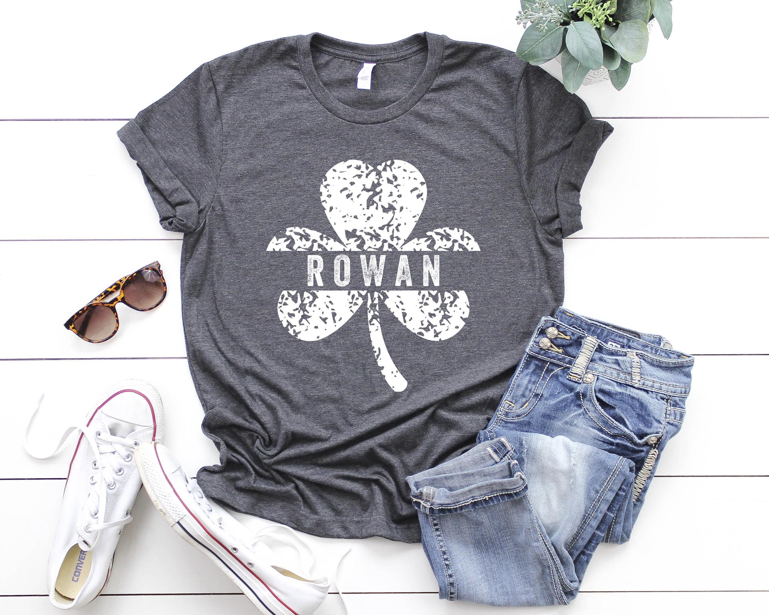 Custom St. Patricks Day Shirt | Personalized Shamrock Lucky Irish Name Tee for Family & Kids