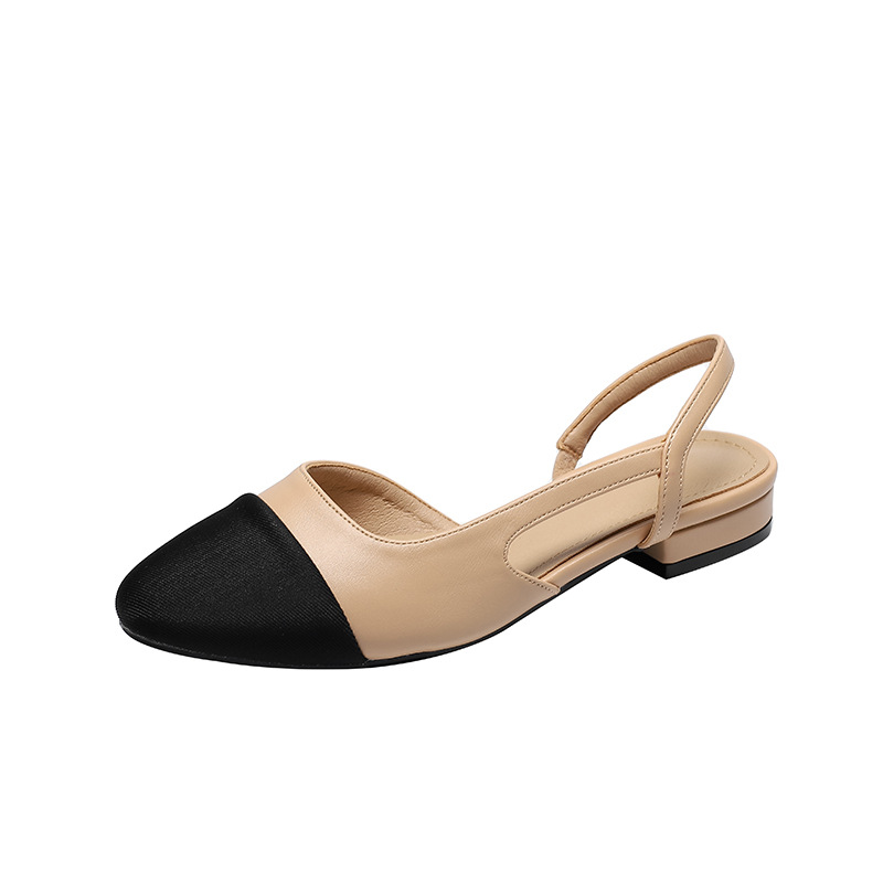 Designer Flat Shoes Women, Non-Slip Comfort Sandals, Soft Leisure Shoes, Thick Bottom Low Heel Femme Sandals