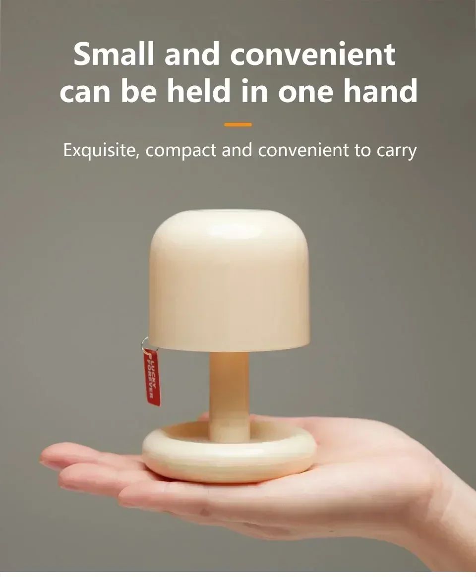 USB Rechargeable Mini Mushroom Sunset Night Lamp