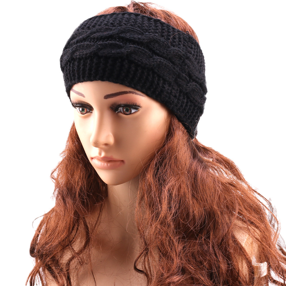 Warm Knitted Headband for Autumn and Winter with Elastic Ear Protection