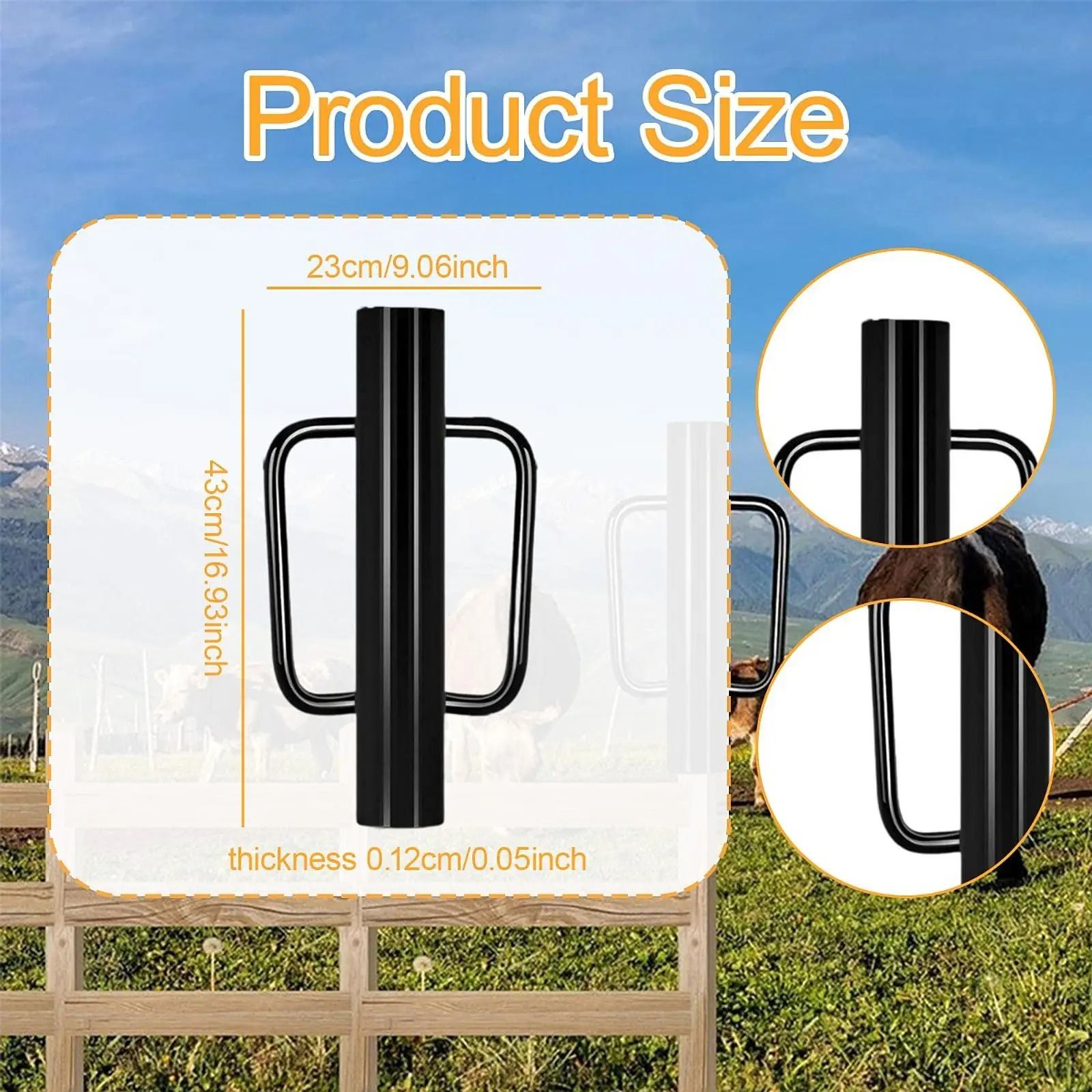Heavy Duty Fence Post Driver Metal T Post Pounder for Ranch and Farm Use