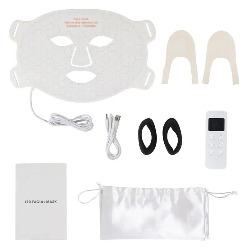3D Silicone Face and Neck LED Phototherapy Mask