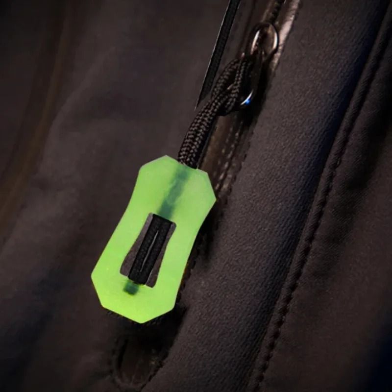 6Pcs Luminous Zipper Pull System | Premium Glow in The Dark Anti-Lost Backpack & Jacket Infrastructure