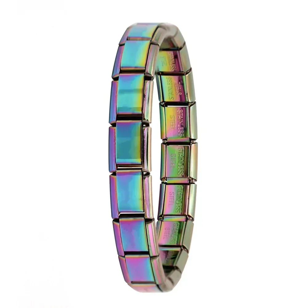 Hapiship Womens Elastic Charm Bracelet Fashionable Stainless Steel Bangle