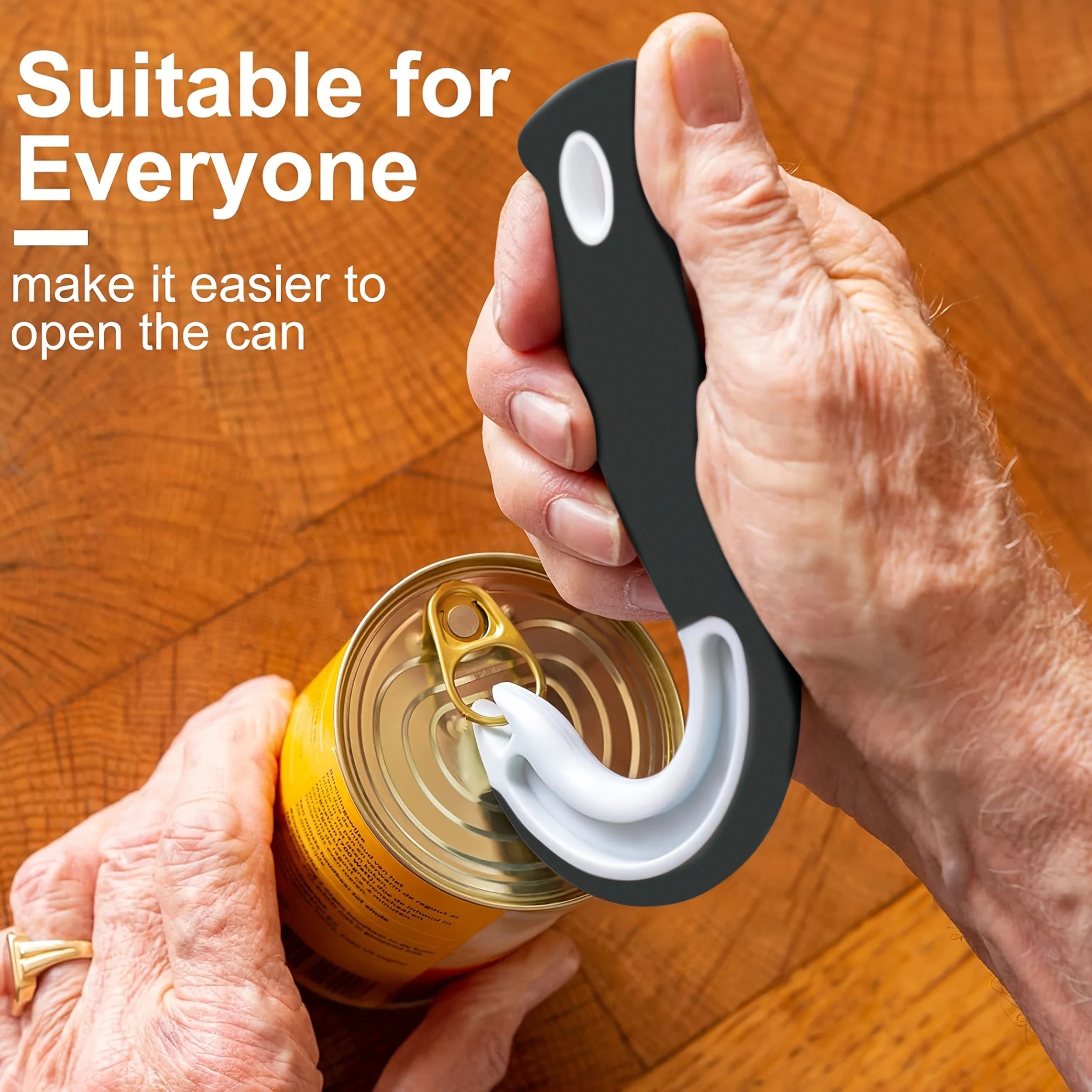 Easy-Grip Hook Can Opener – Precision Pull-Tab & Bottle Opener Tool