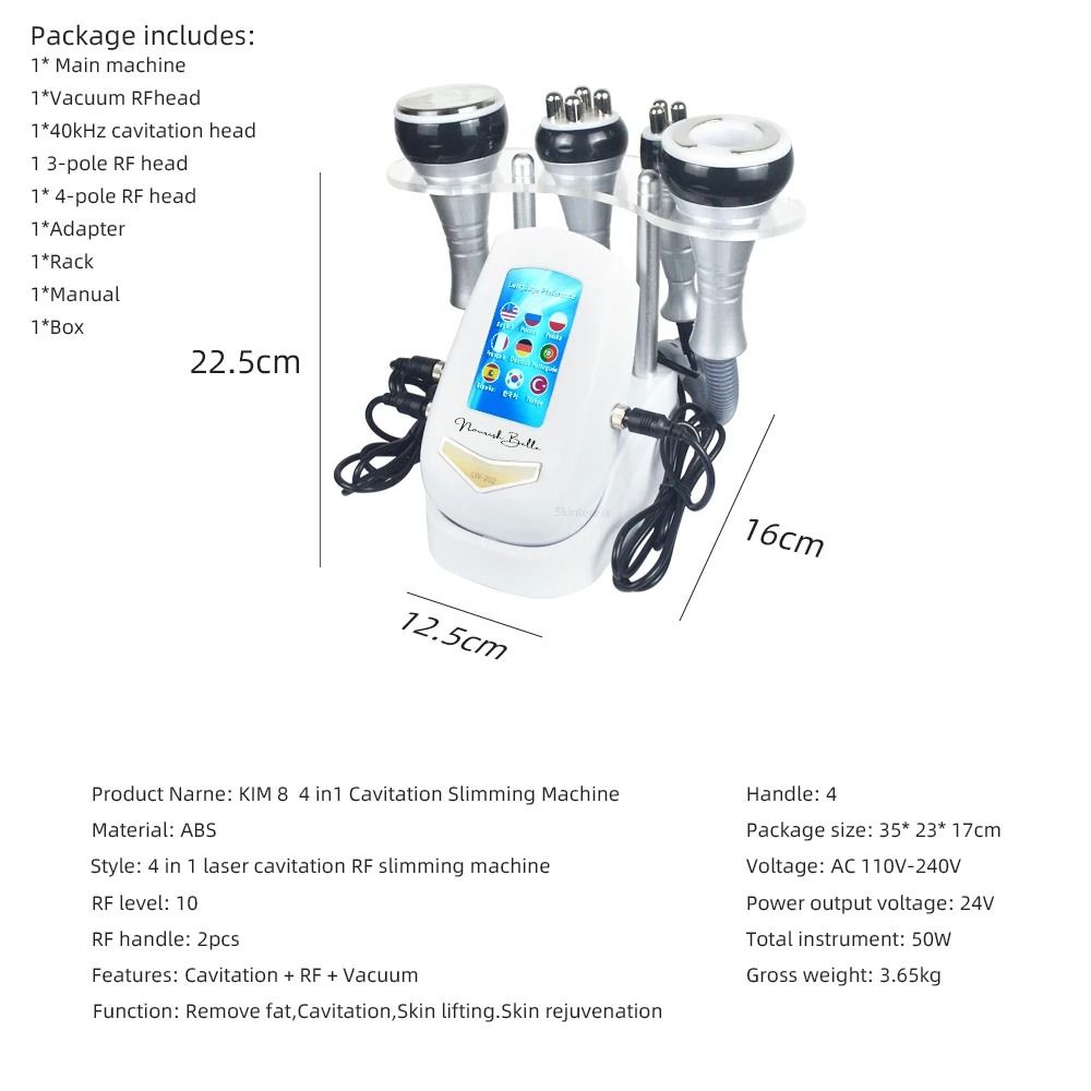 4-in-1 Cavitation Body Slimming and Beauty Machine