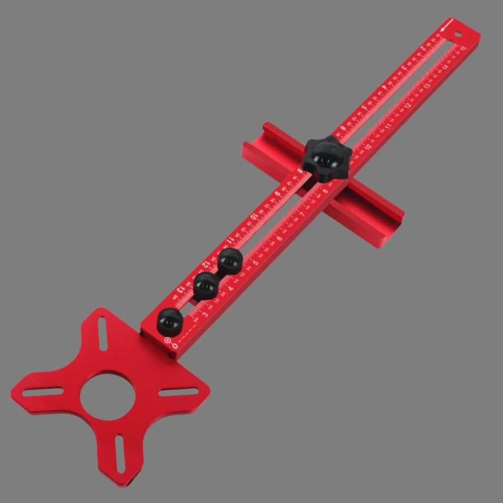 Aluminum Router Circle Cutting Jig, 3-in-1 Router Milling Groove Bracket
