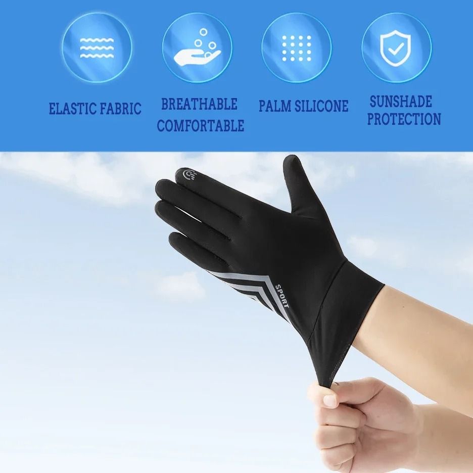Professional Lightweight Ice-Silk Running Gloves