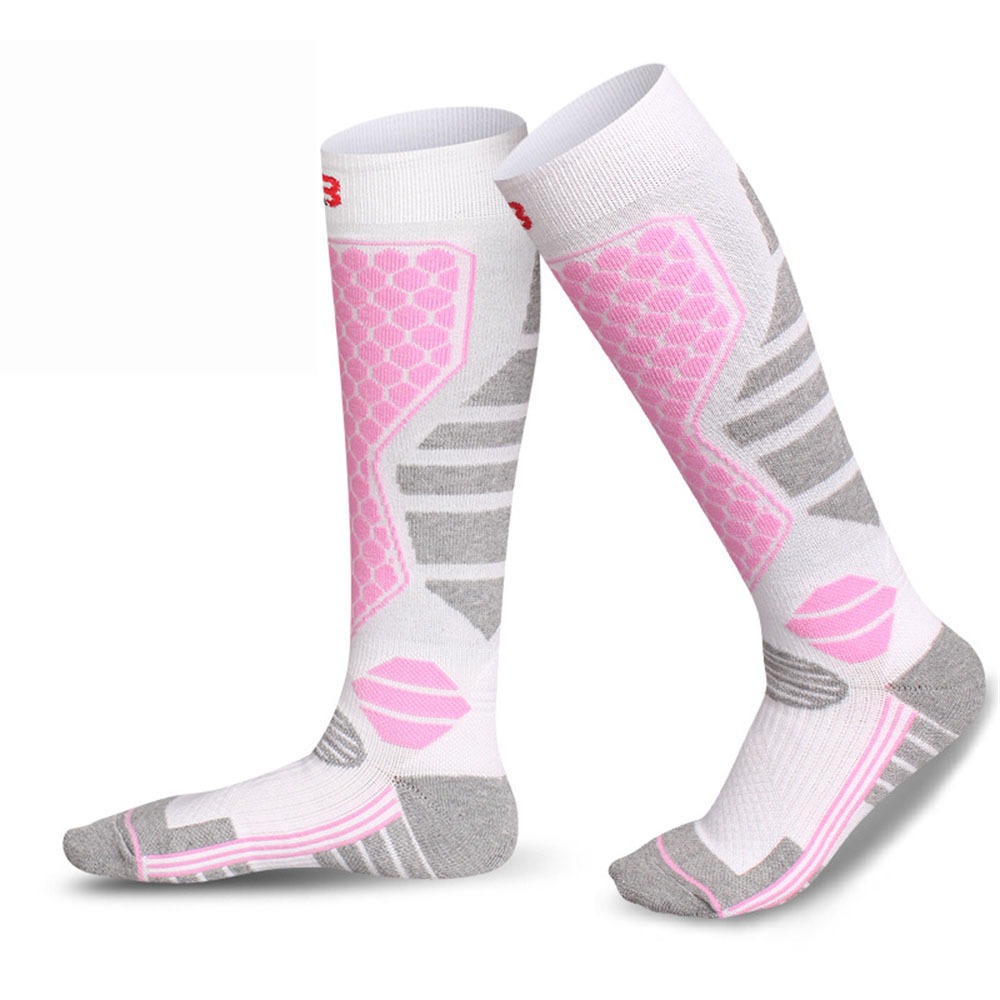 Winter Ski Socks - Anti-Slip Compression, Thermal Moisture-Wicking Knee-High Snowboard Socks