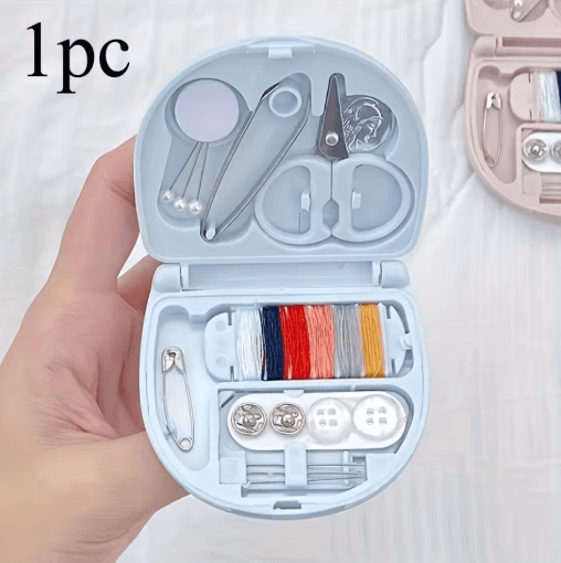 Portable Travel Sewing Kit Compact Sewing Bag with Mini Scissors and Thread for Quick Repairs