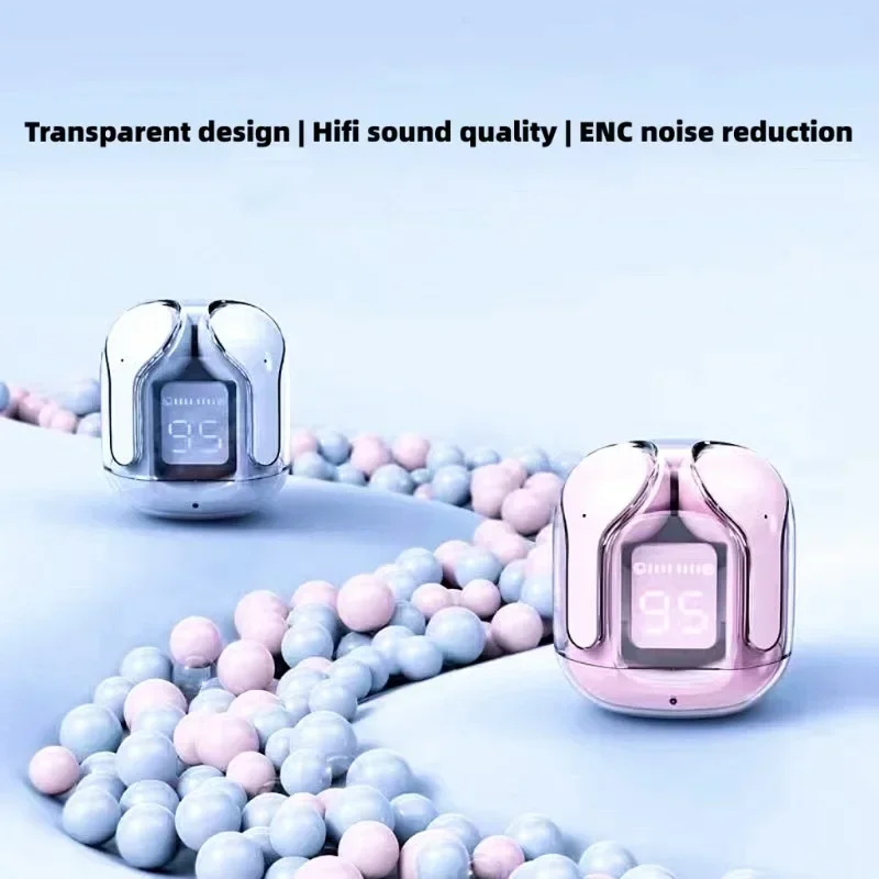 Mini Wireless Earbuds with LED Display Charging Case and Built In Mic