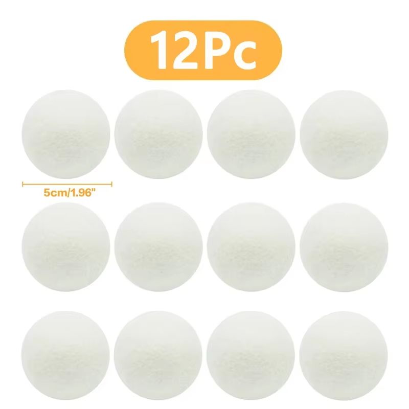 Reusable Wool Dryer Balls Natural Fabric Softener Laundry Set