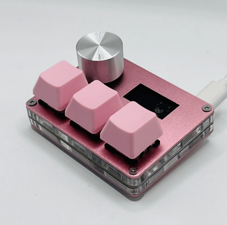 O3C Rapid Trigger Magnetic Gaming Keypad – USB Hall Switch Mini Keyboard with Knob & Screen