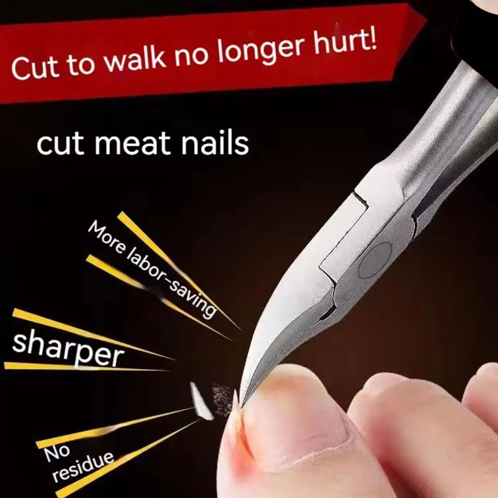 Stainless Steel Dead Skin Nail Clipper Precision Cuticle Nipper with Anti Slip Handle