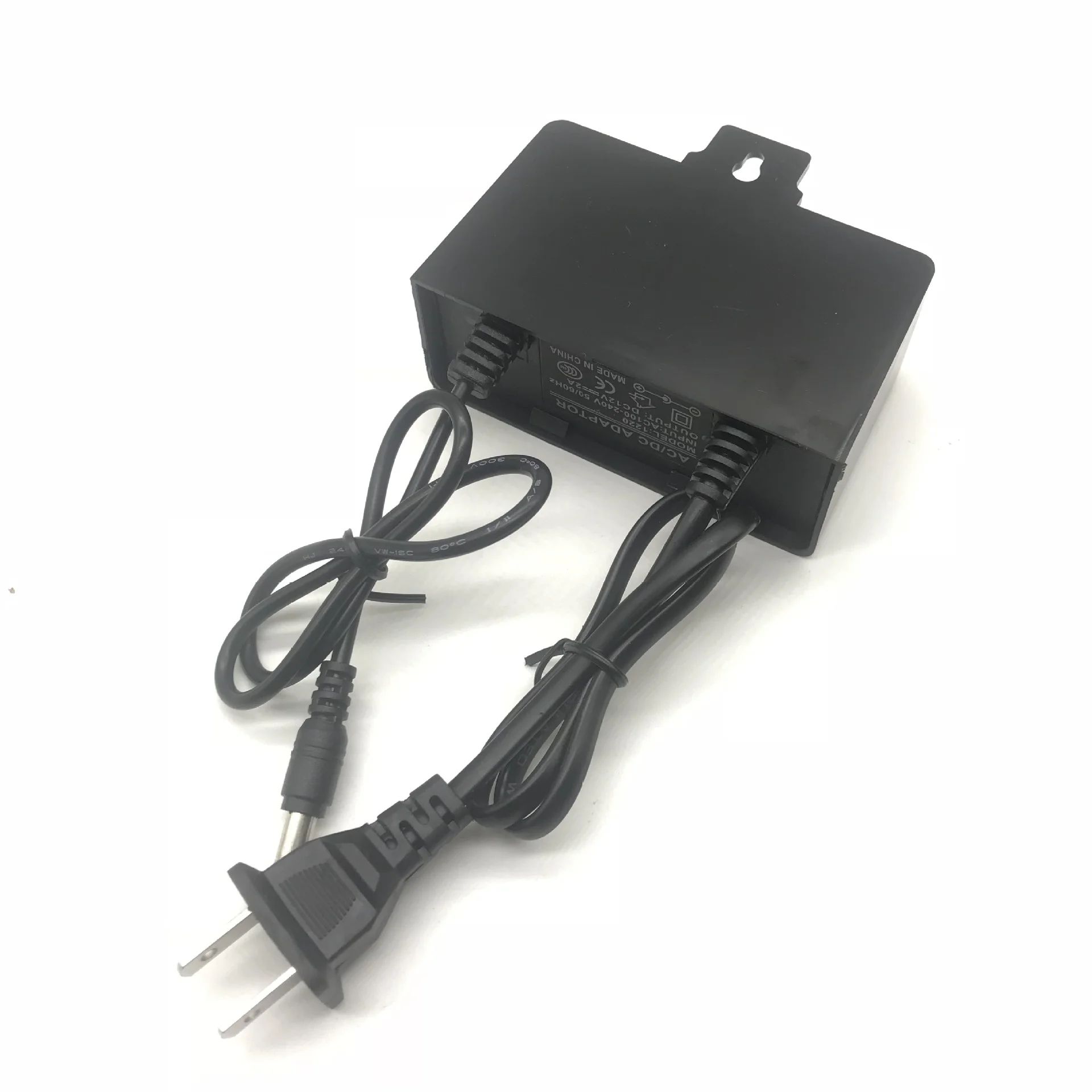 Outdoor Waterproof 12V 2A Power Adapter for CCTV Cameras - Stable AC to DC 12V Camera Power Supply (Multi-Plug Options)