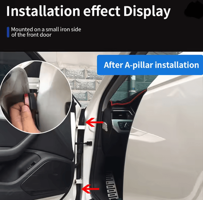 BLALION Double Layer Car Door Seal Strip Soundproof Waterproof Weather Protector