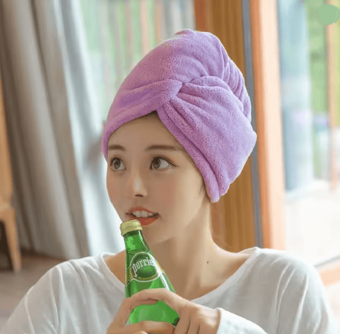 Soft Microfiber Quick Dry Hair Towel Cap