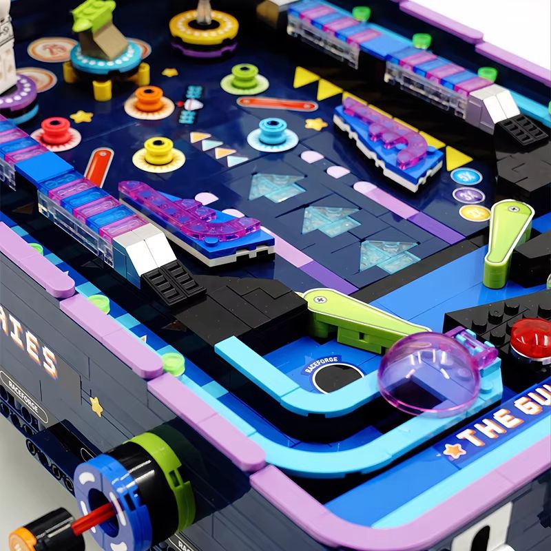 Creative Pinball Machine Building Blocks DIY Toy - Game Console Brick Model Puzzle