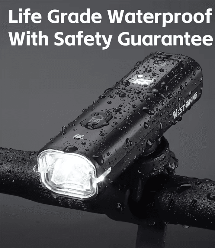 SmartSense 400-Lumen Rechargeable Bike Front Light