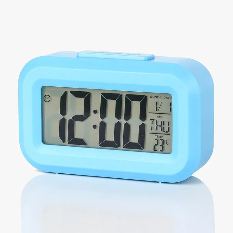 Modern Digital Desktop Alarm Clock | LED Smart Calendar & Temperature Display