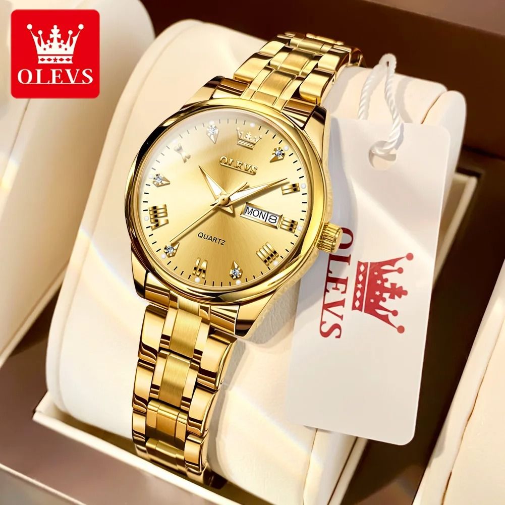 Diamond Dial Luxury Calendar Watch