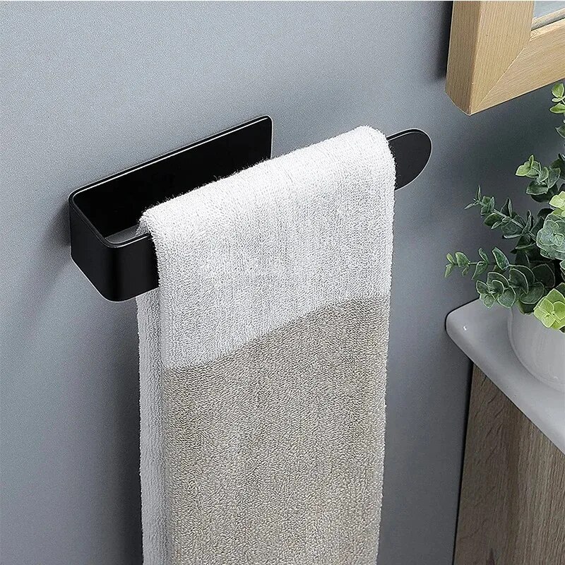Self-Adhesive Towel Rack No Drilling Bathroom & Kitchen Towel Holder