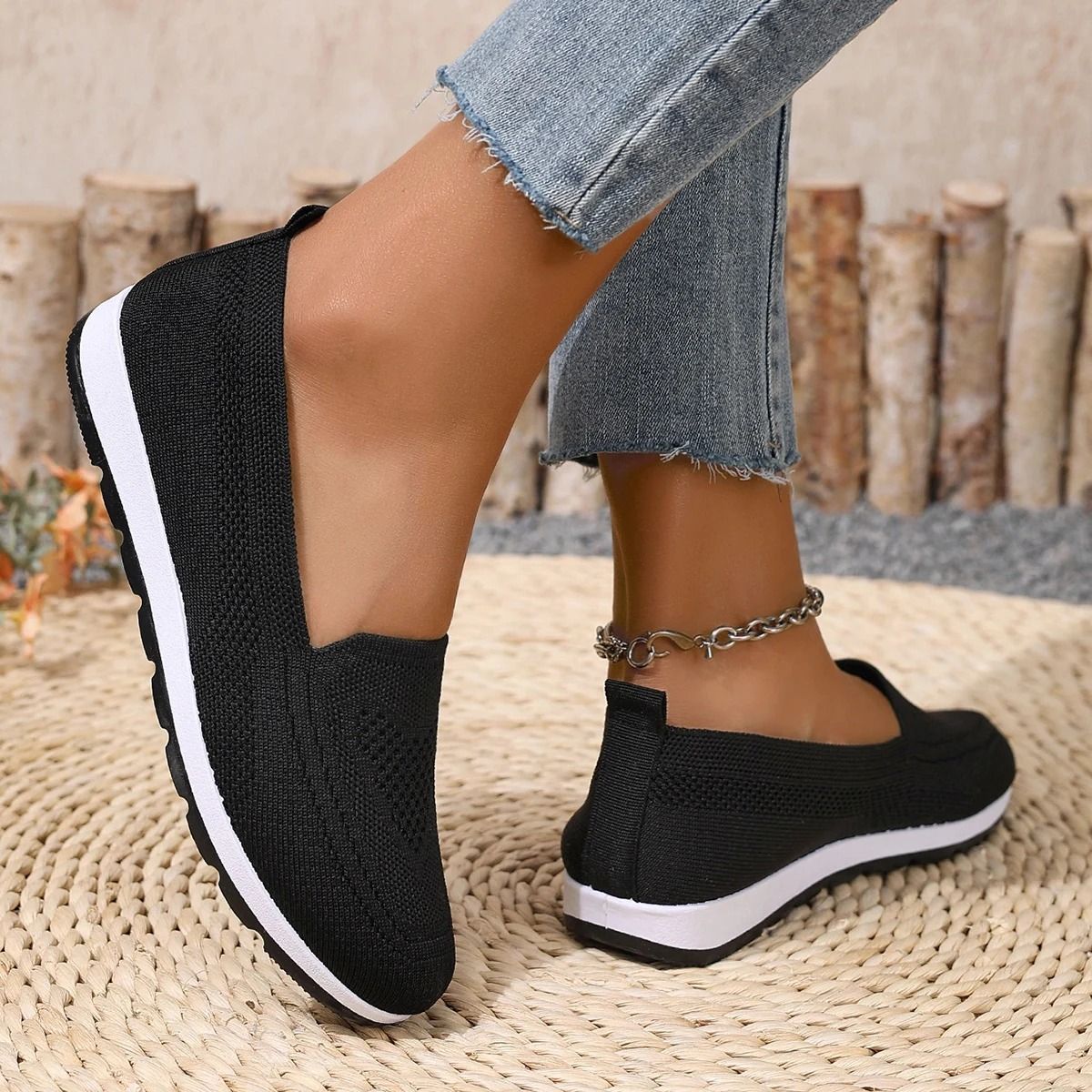 Womens Casual Summer Shoes Breathable Lightweight Non-Slip Walking Sneakers