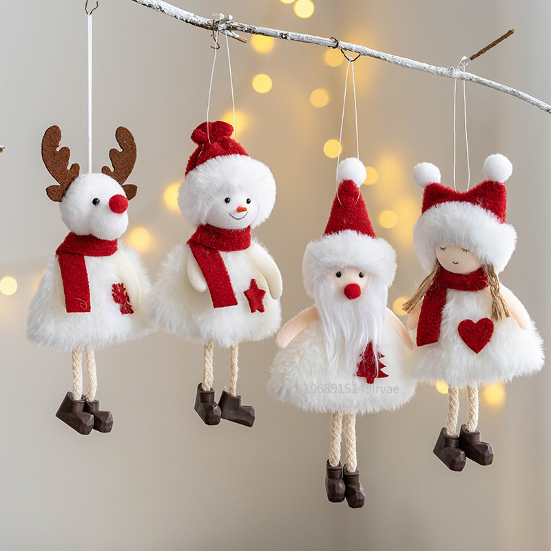 Christmas Tree Hanging Angel Doll, Kids Toys, New Year Ornaments, Navidad Noel Home Decoration, Holiday Pendants