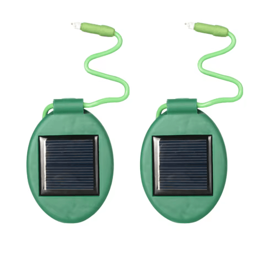 2PCS Mini Solar Flower Pot Spotlights – Waterproof Garden Landscape Lights
