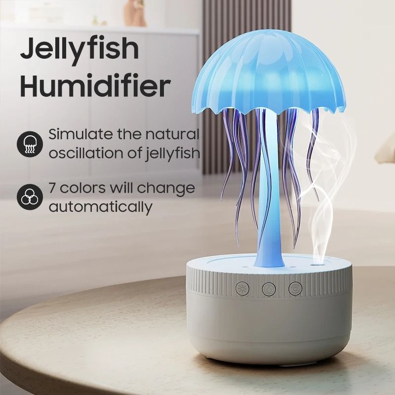 Dynamic Jellyfish Essential Oil Diffuser with Night Light
