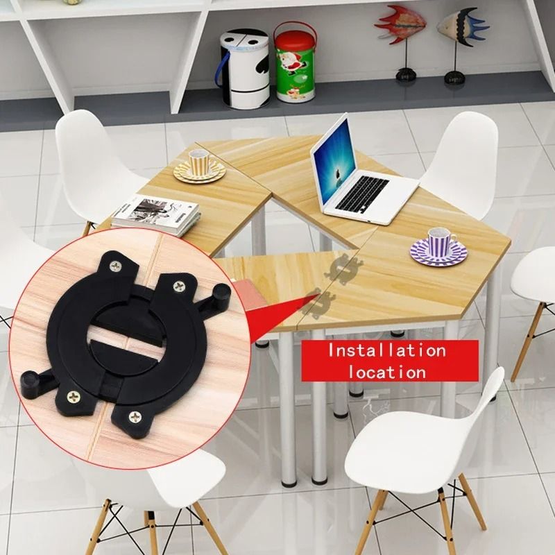 ABS Hidden Furniture Hinge Connector Bracket for Table Tops and Desks