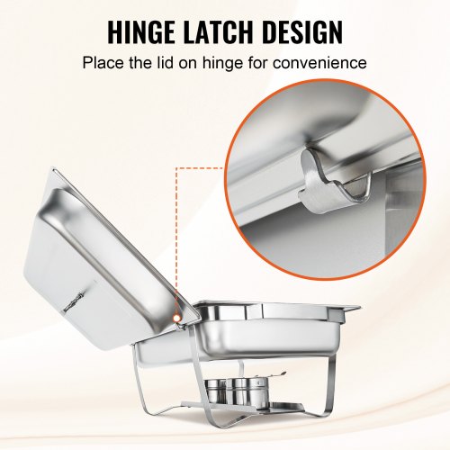Stainless Steel Chafing Dish Set Qt Buffet Catering Food Warmer