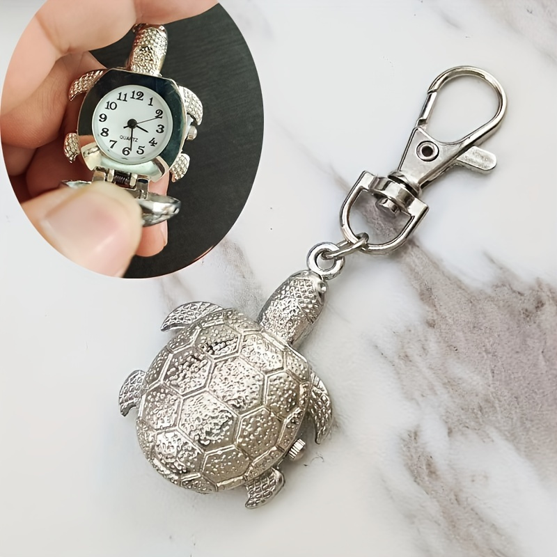 Retro Turtle Flip Watch Cartoon Wall Clock