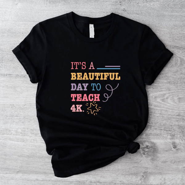 Beautiful Day to Teach Shirt Inspirational Teacher Appreciation Back to School Tee