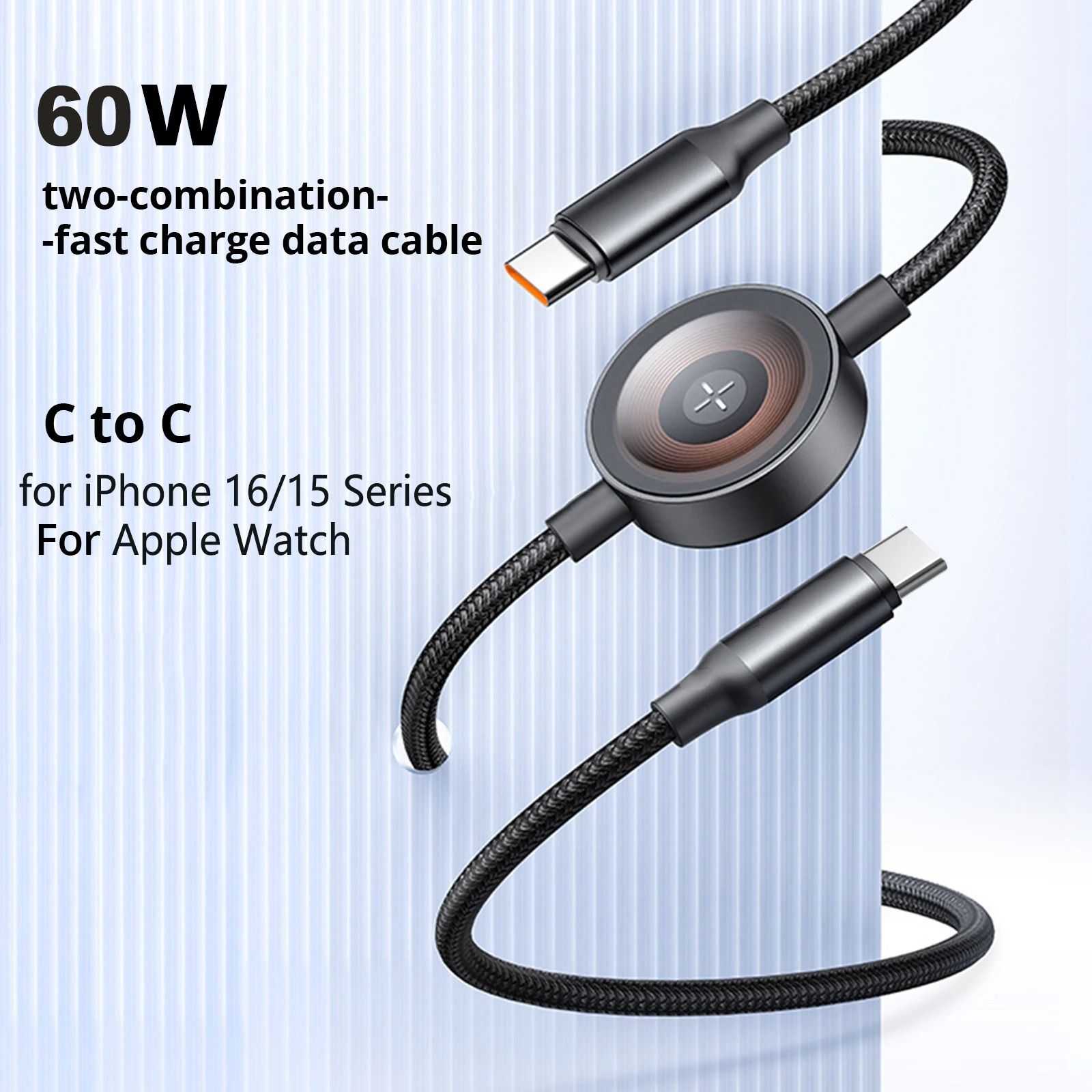60W 2-in-1 Fast Charging & Watch Power Link